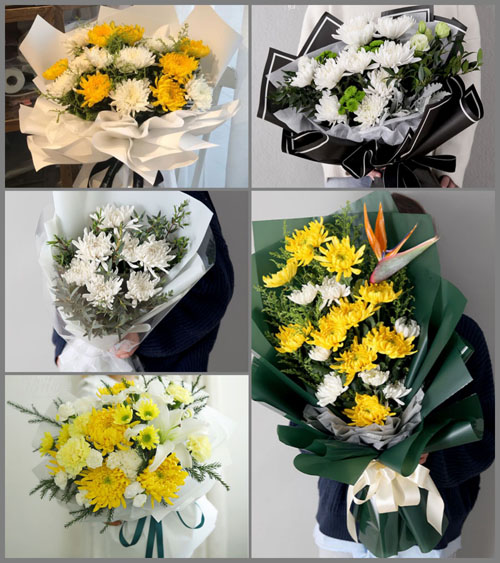 广东揭阳市普宁市洪阳镇龟背村白事花束代送